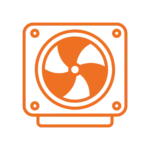 Modern air conditioning unit installation on wall