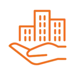 Modern air conditioning unit on white wall.