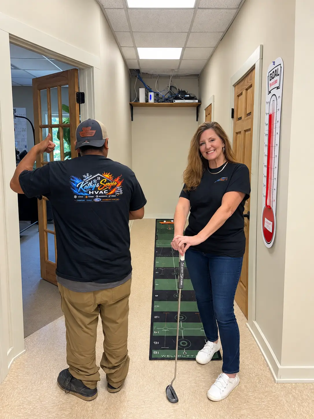 Office Hallway Putting Challenge